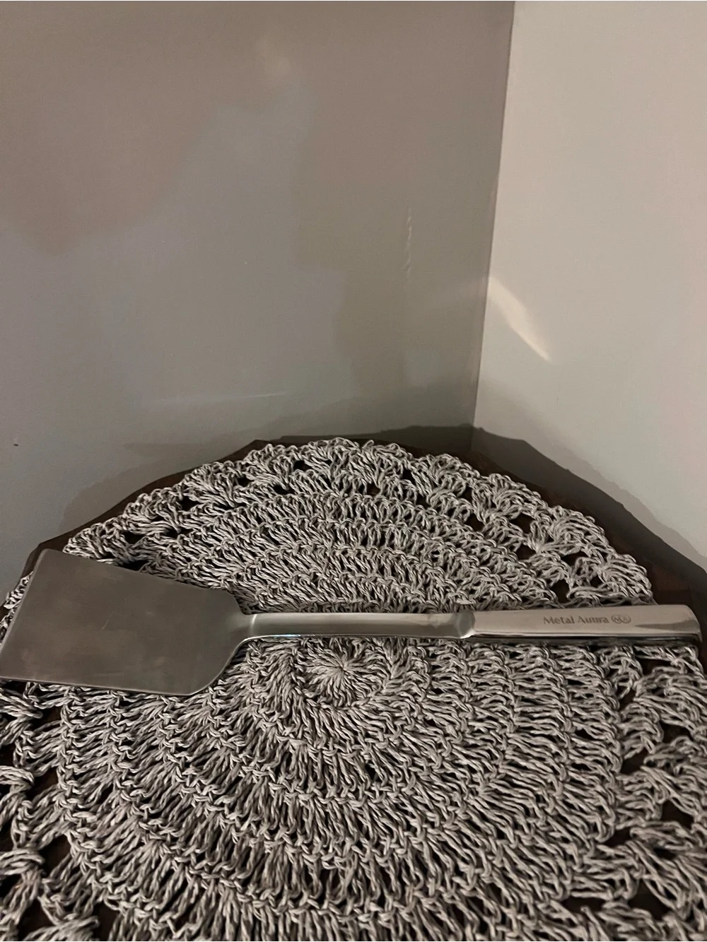 Stainless Steel Turner Spatula in Silver